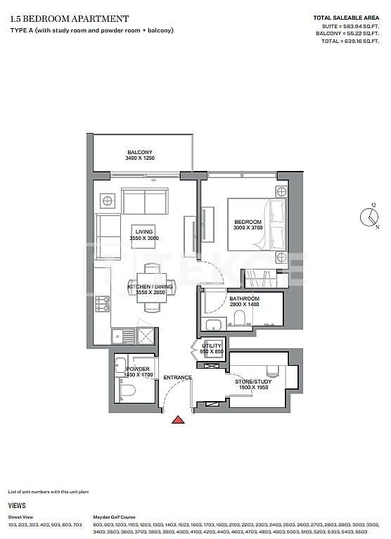 Apartment Meydan, UAE, 72 m² - picture 14