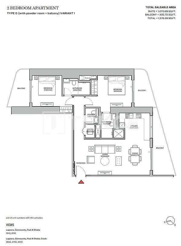Apartment Meydan, VAE, 63 m² - Foto 14