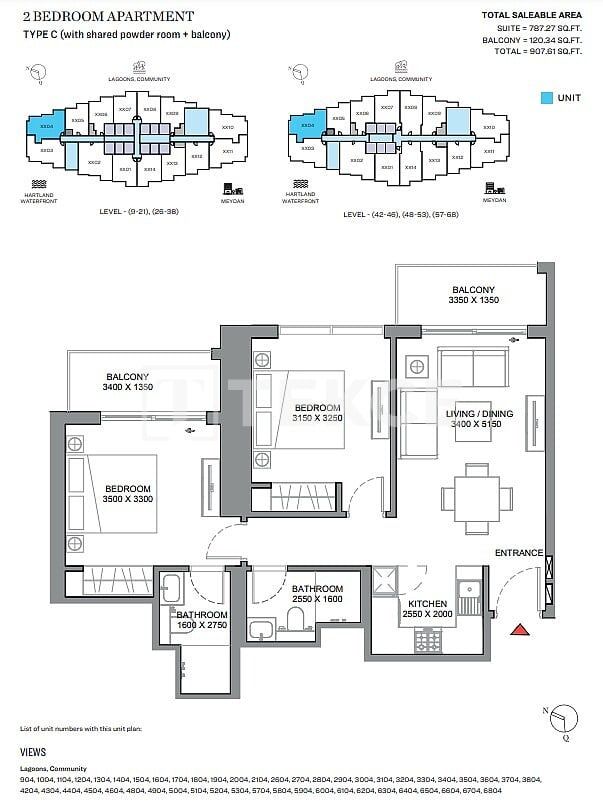 Apartment Meydan, VAE, 84 m² - Foto 17