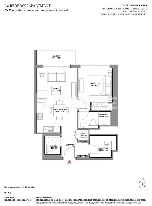 Appartement Meydan, EAU, 65 m² - image 18
