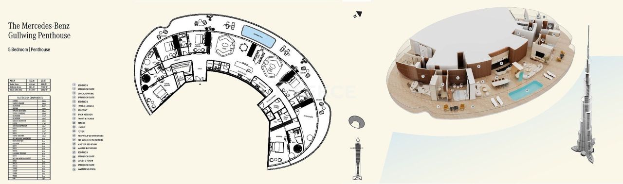 Apartamento en Dubái, EAU, 170 m² - imagen 19