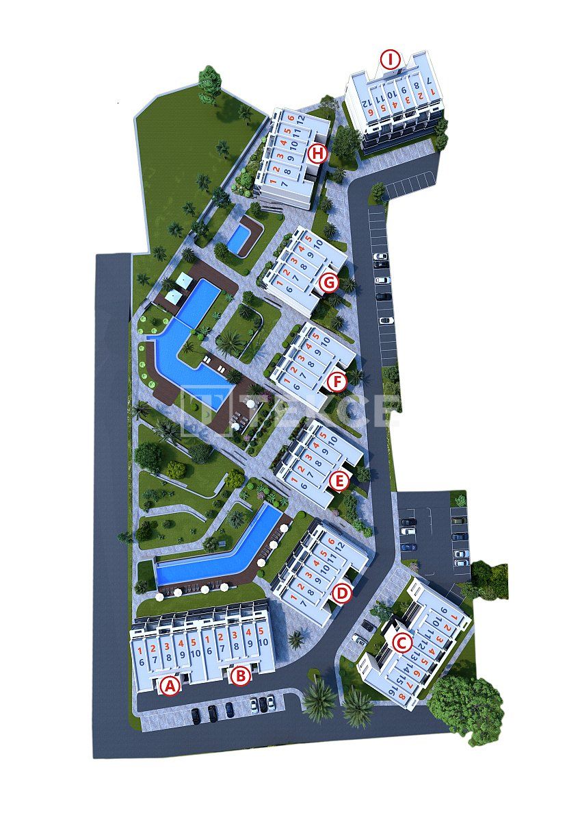 Attico a Gazimağusa, Cipro, 43 m² - foto 9