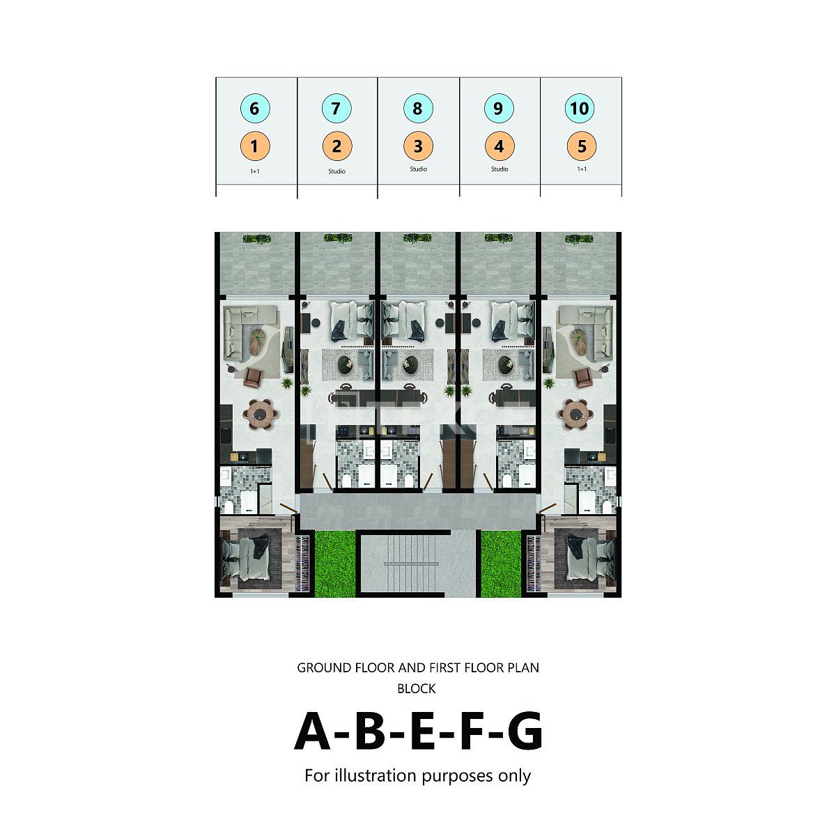 Apartamento en Gazimağusa, Chipre, 43 m² - imagen 12