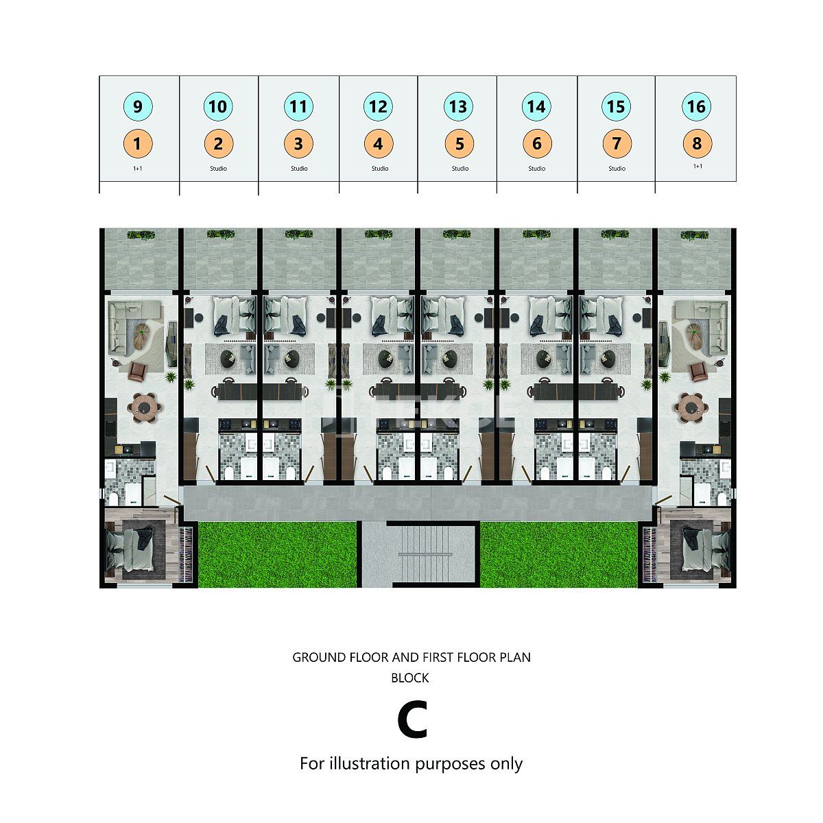 Apartamento en Gazimağusa, Chipre, 43 m² - imagen 13