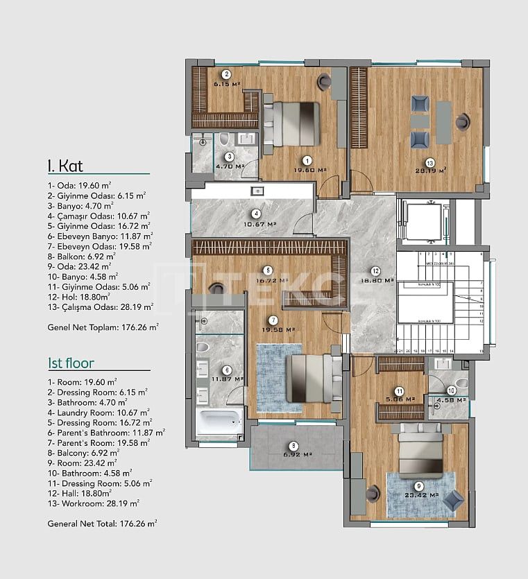 Villa ad Ankara, Turchia, 680 m² - foto 19