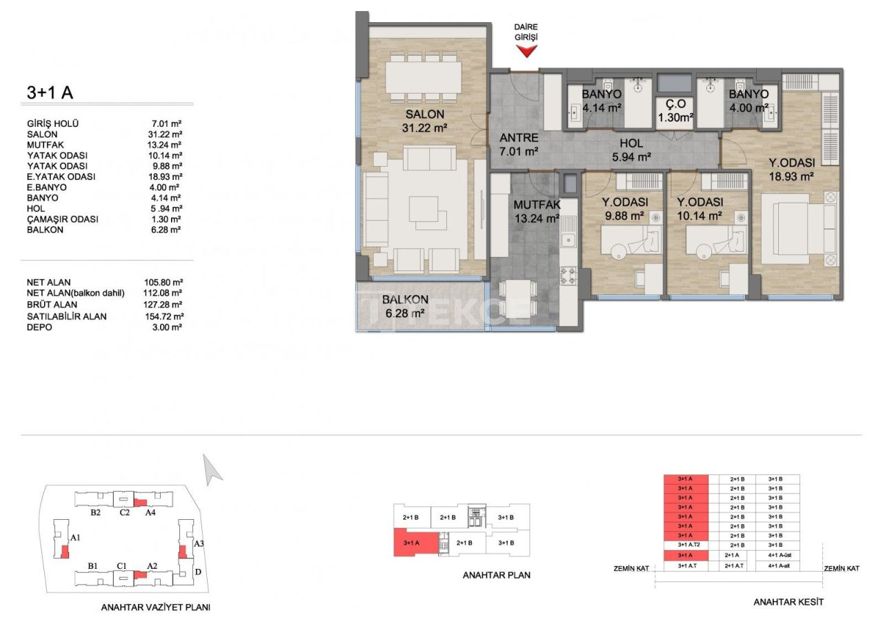 Apartamento en Başakşehir, Turquia, 255 m² - imagen 19