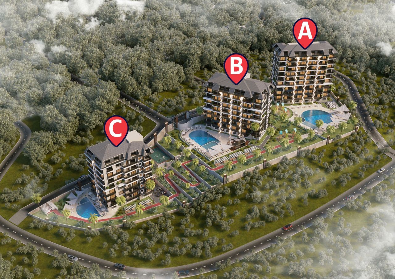 Piso en Alanya, Turquia, 50 m² - imagen 1