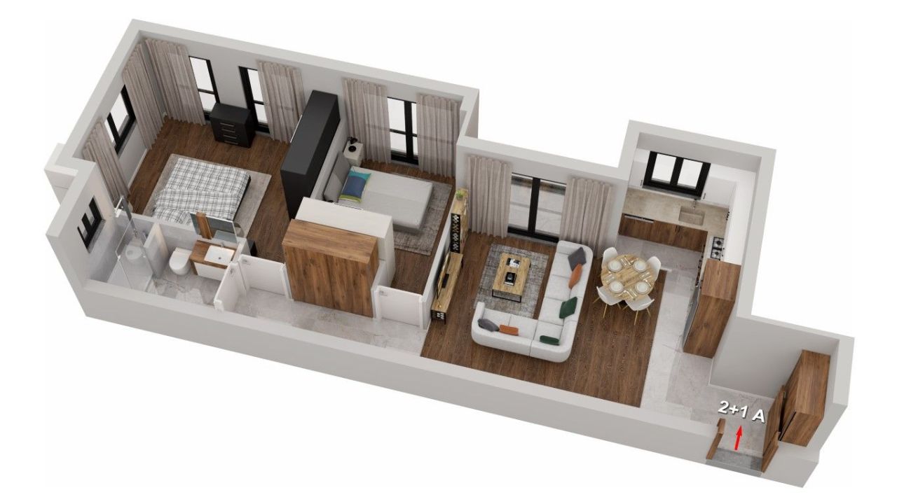 Flat in Kyrenia, Cyprus, 70 m² - picture 9