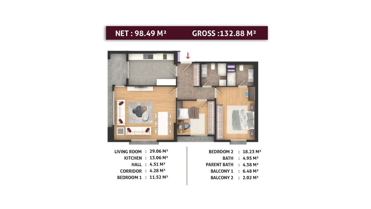 Appartamento a Esenyurt, Turchia, 113 m² - foto 9