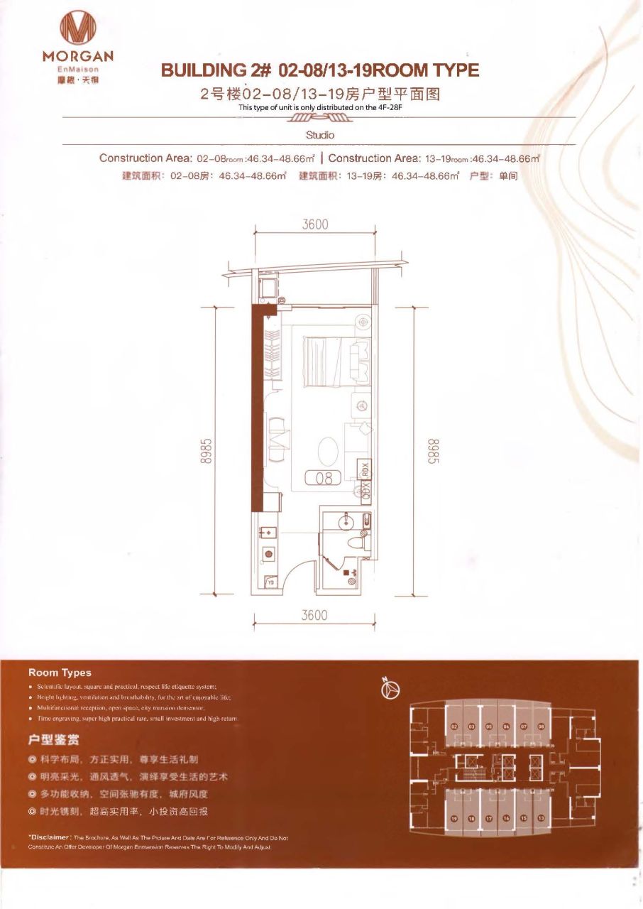 Appartamento a Phnom Penh, Cambogia, 48 m² - foto 9