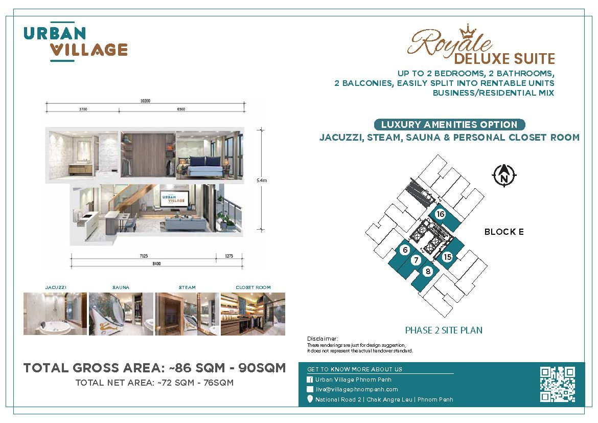 Apartment in Phnom Penh, Cambodia, 49 m² - picture 2