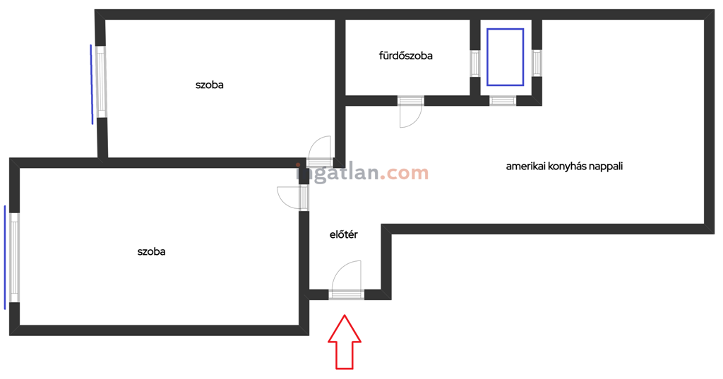Flat in Budapest, Hungary, 54 m² - picture 14