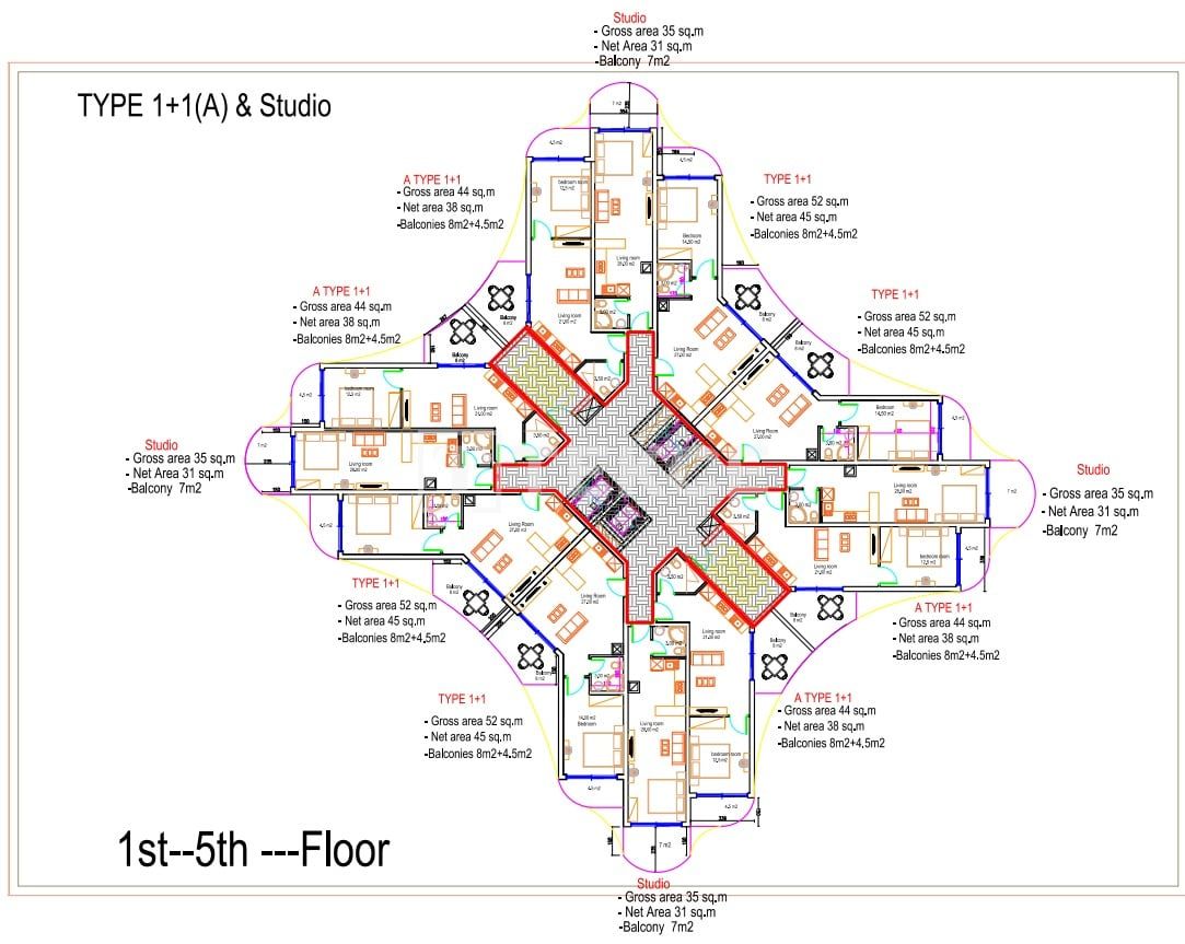 Apartment in İskele, Zypern, 54 m² - Foto 11