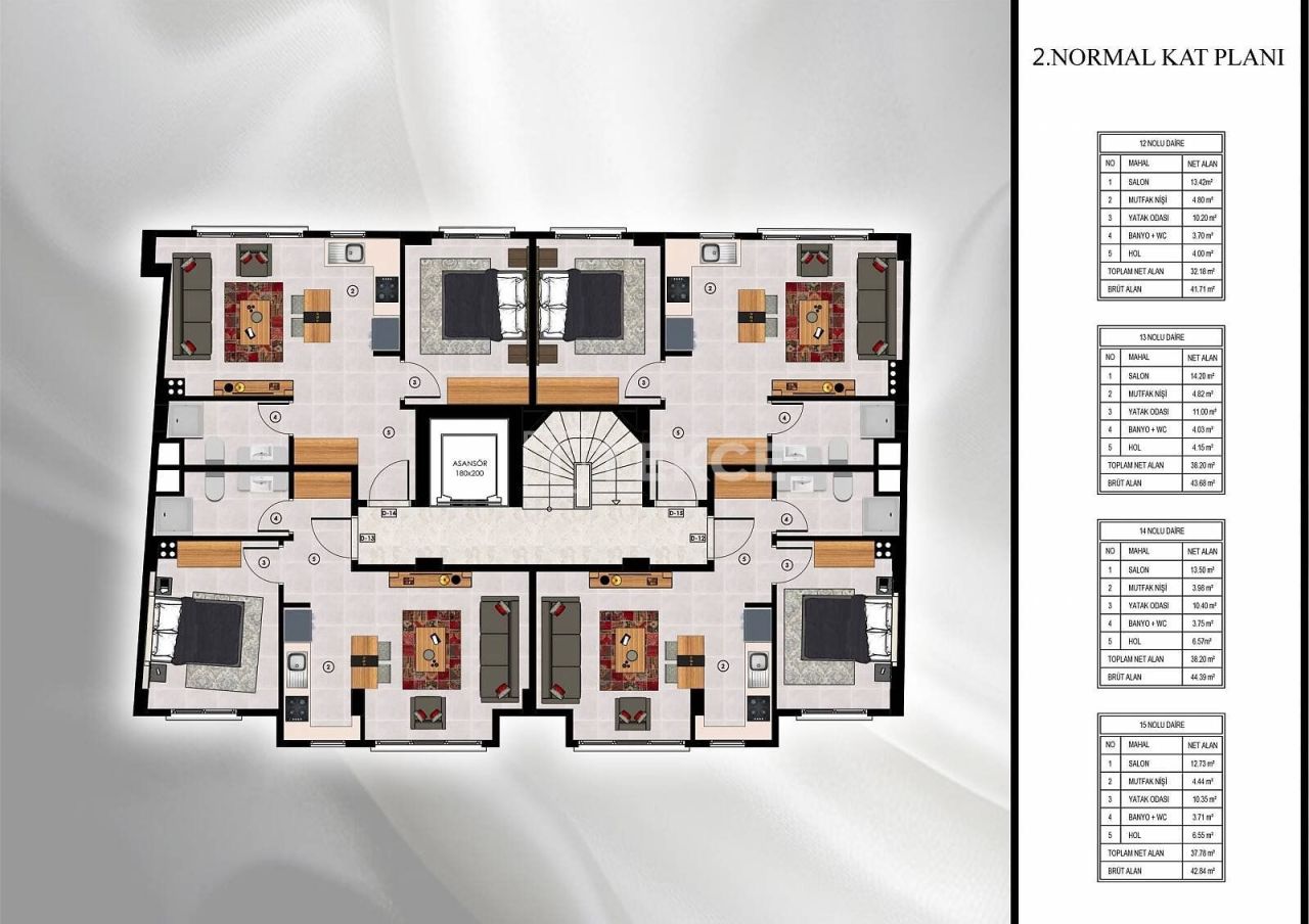 Apartamento en Estambul, Turquia, 52 m² - imagen 18