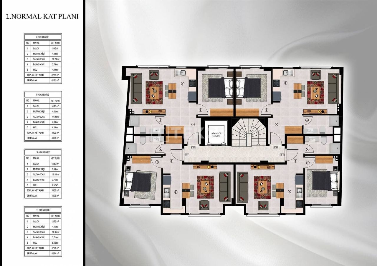 Apartamento en Estambul, Turquia, 52 m² - imagen 19