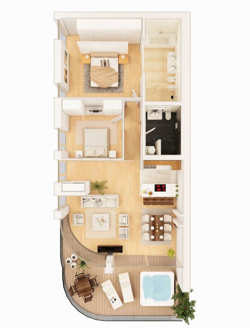 Appartement à Budva, Monténégro, 149 m² - image 11