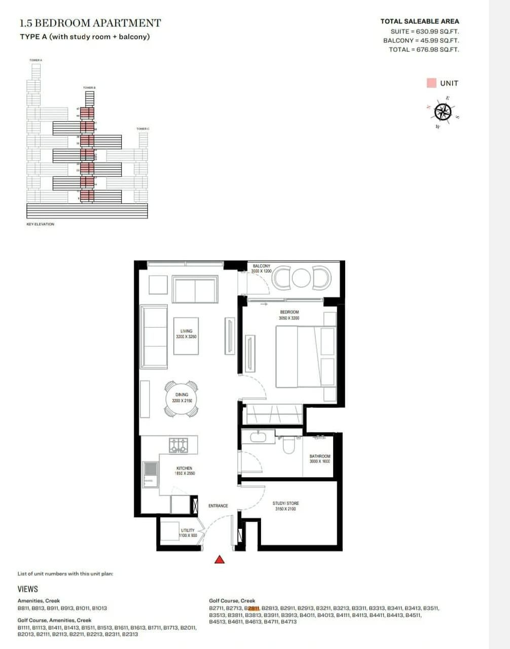 Appartamento a Dubai, EAU, 62.77 m² - foto 11