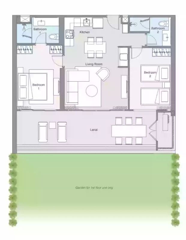 Piso en Phuket, Tailandia, 99 m² - imagen 6