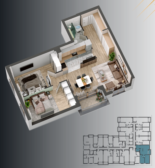 Appartamento a Budva, Montenegro, 52 m² - foto 6