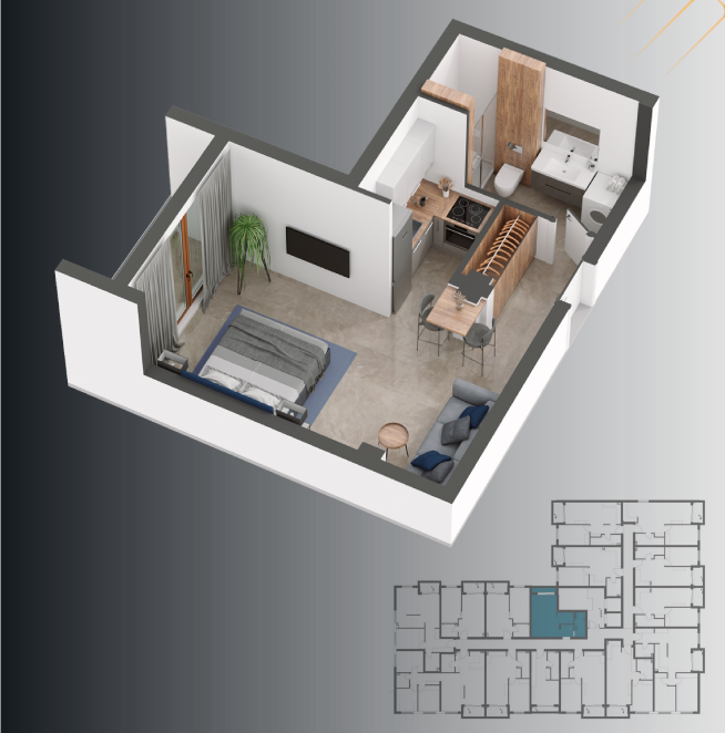 Wohnung in Budva, Montenegro, 67 m² - Foto 8