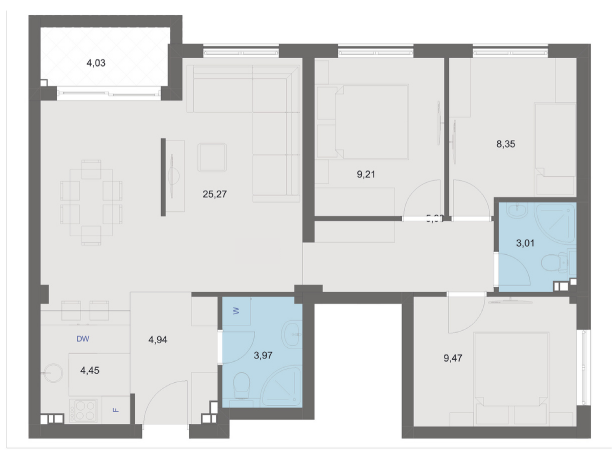 Wohnung in Budva, Montenegro, 67 m² - Foto 10