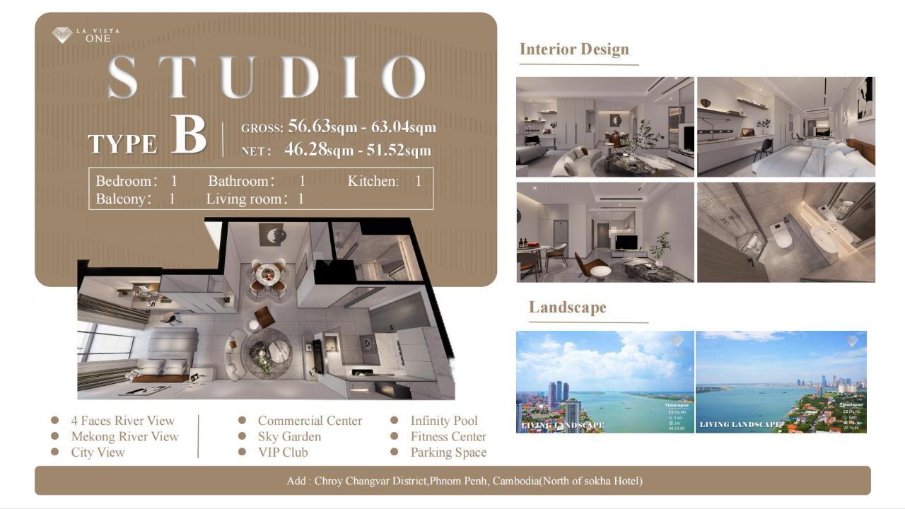 Appartamento a Phnom Penh, Cambogia, 54 m² - foto 18