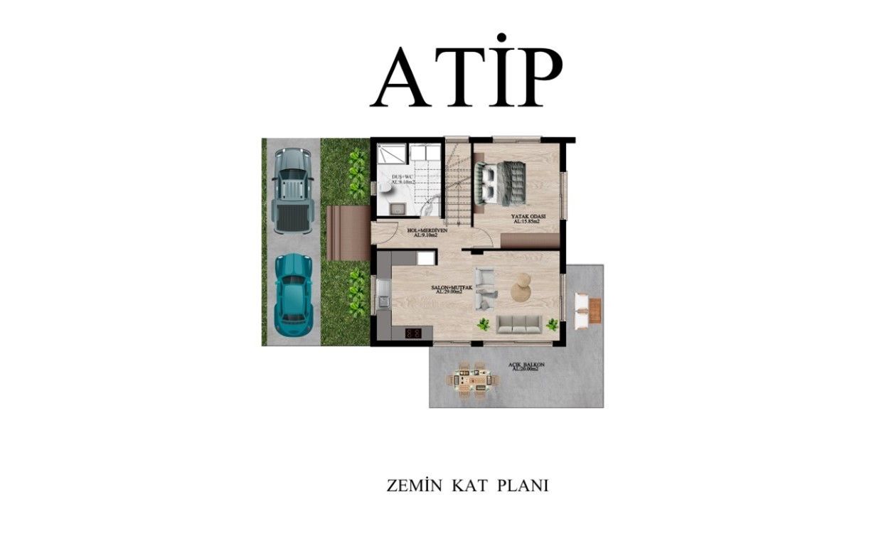 Flat in Kyrenia, Cyprus, 49 m² - picture 16