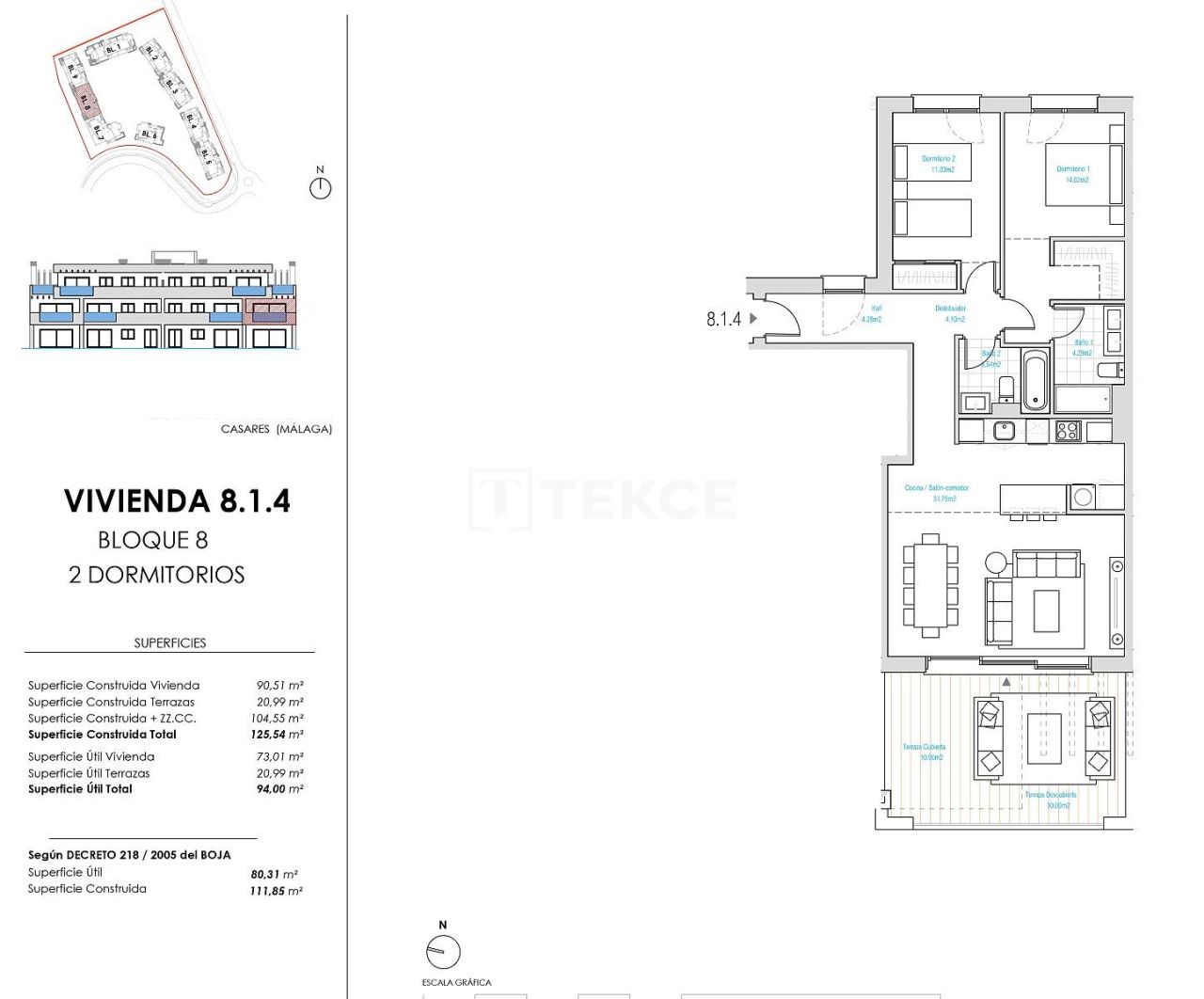 Apartment in Casares, Spanien, 78 m² - Foto 7