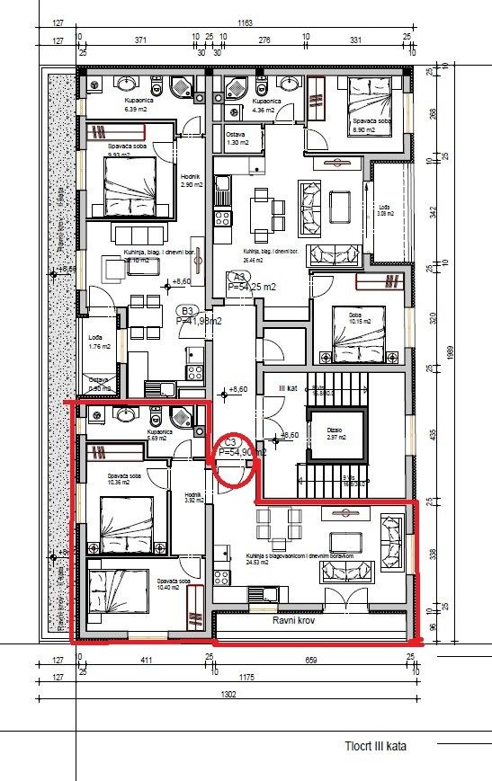 Appartement à Pula, Croatie, 54.9 m² - image 1