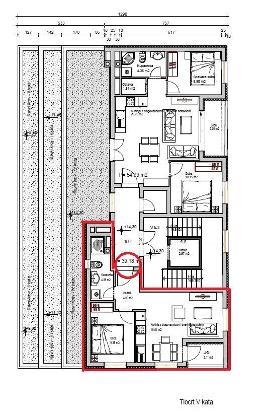 Wohnung in Pula, Kroatien, 39.18 m² - Foto 1