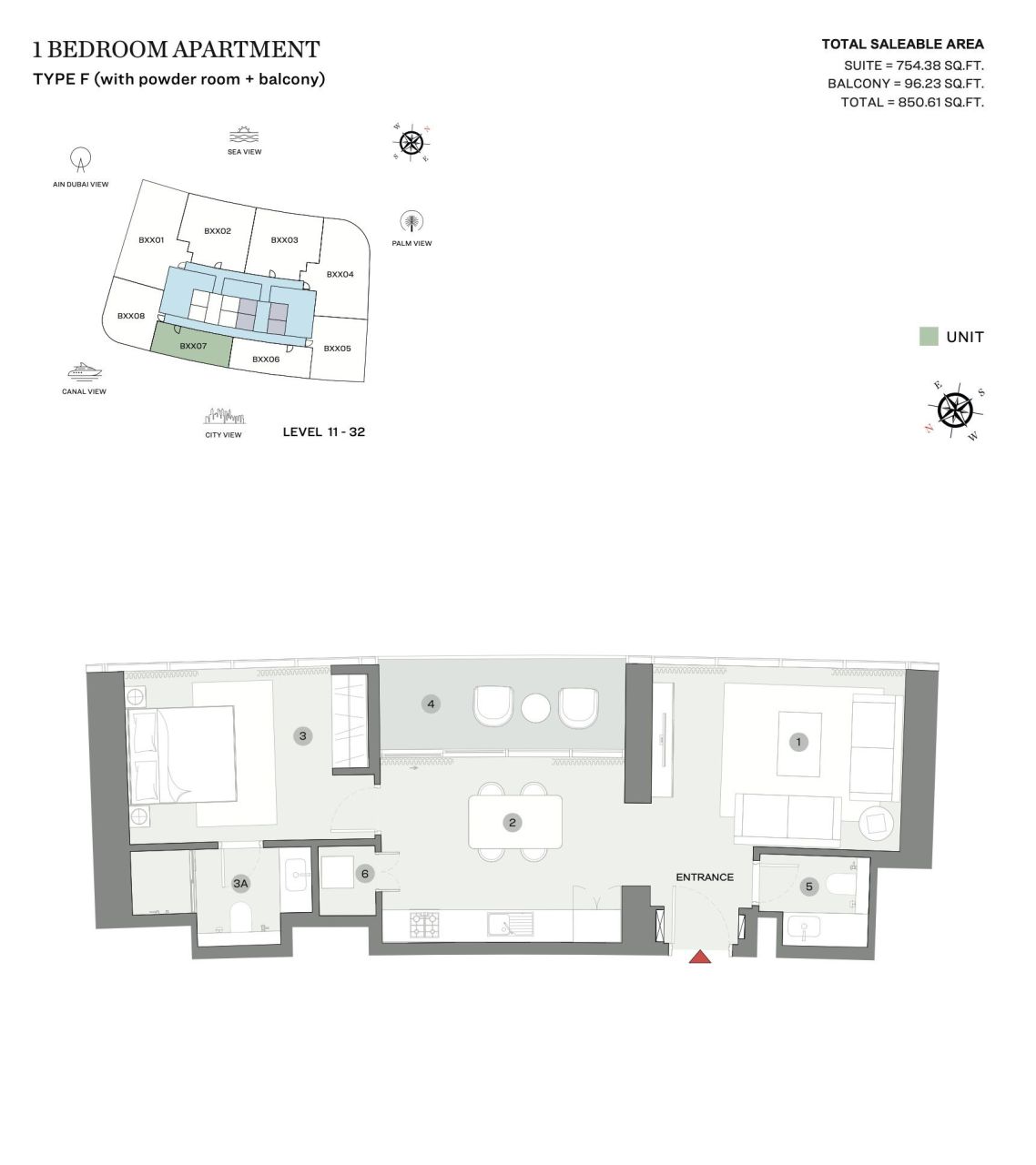 Appartamenti a Dubai, EAU, 77 m² - foto 16