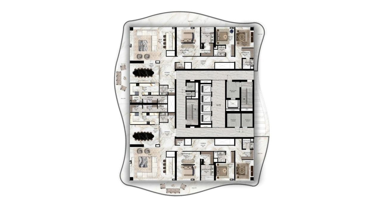 Appartamento a Abu Dhabi, EAU, 76 m² - foto 11