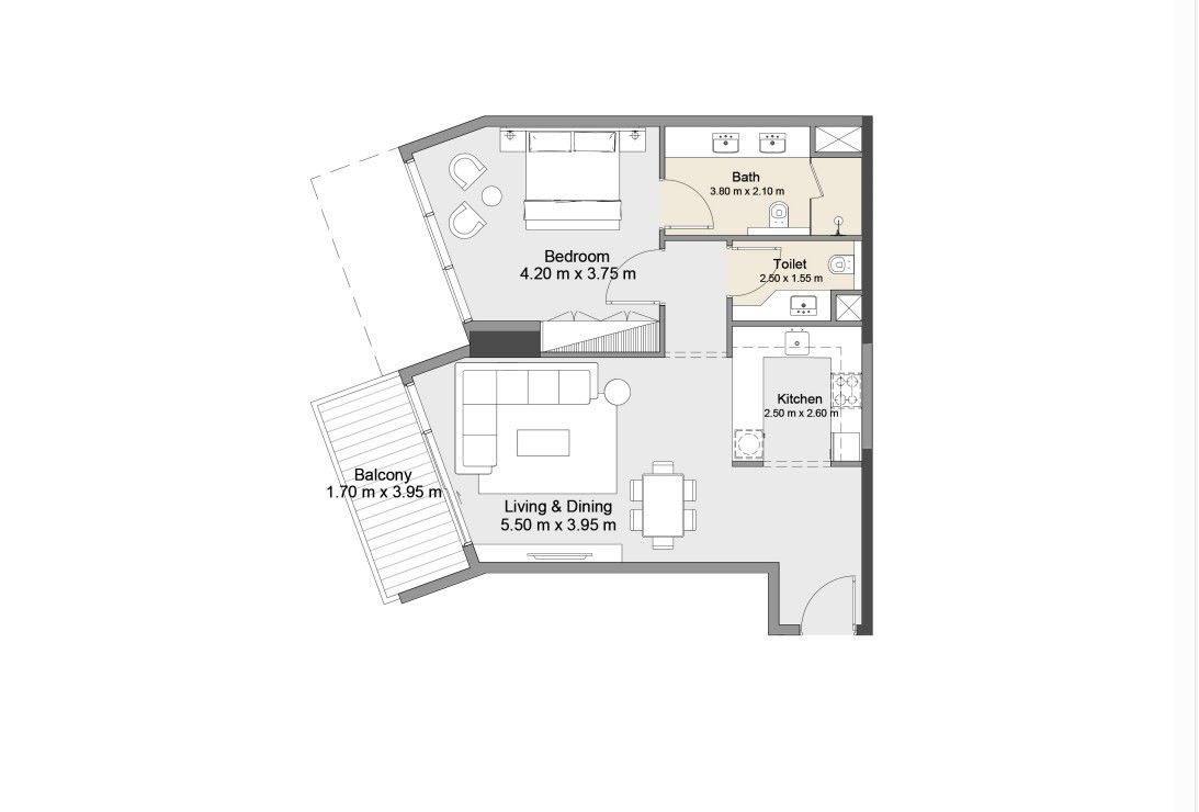 Flat in Dubai, UAE, 82 m² - picture 19