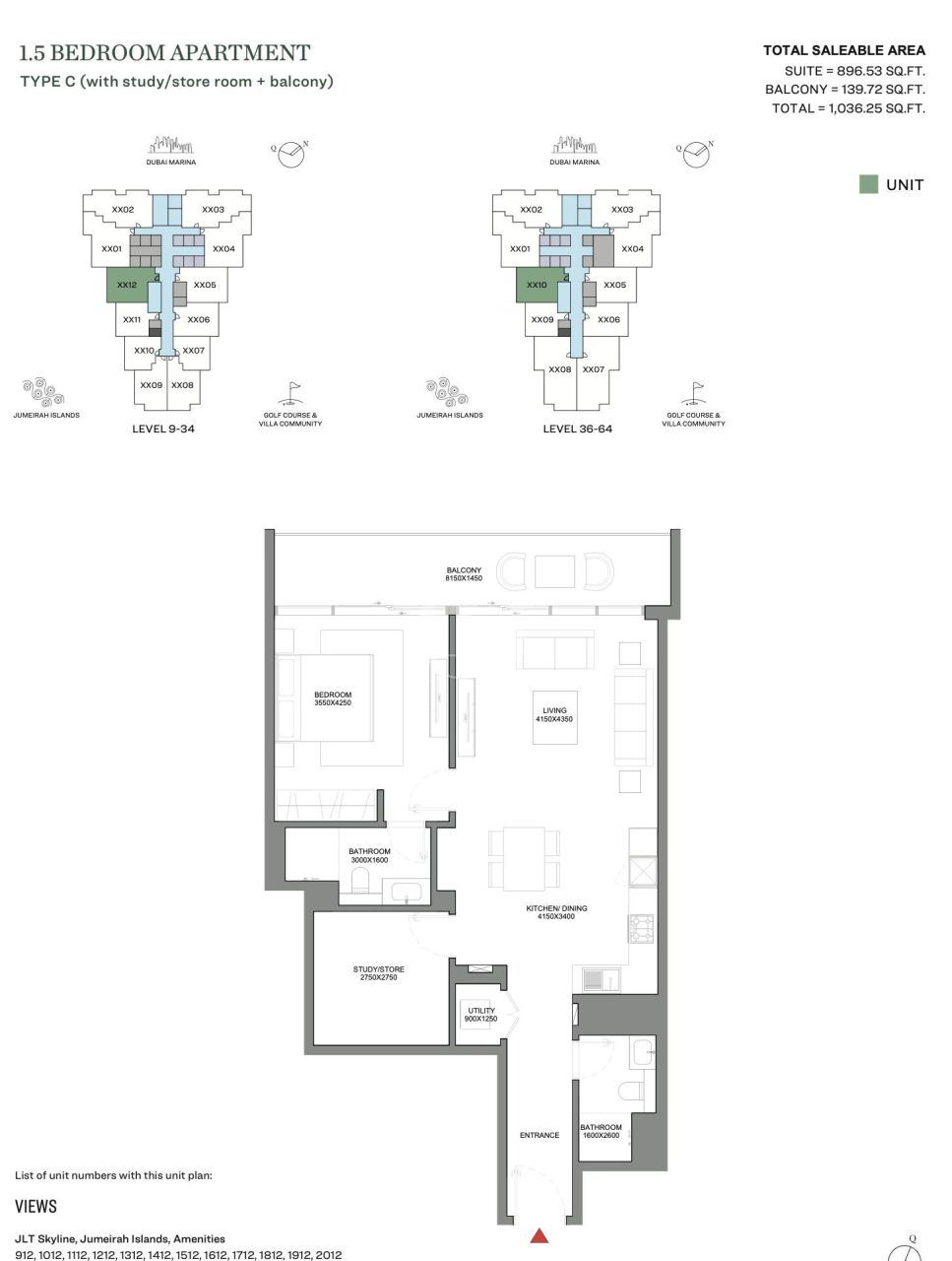 Apartamento en Dubái, EAU, 70 m² - imagen 15