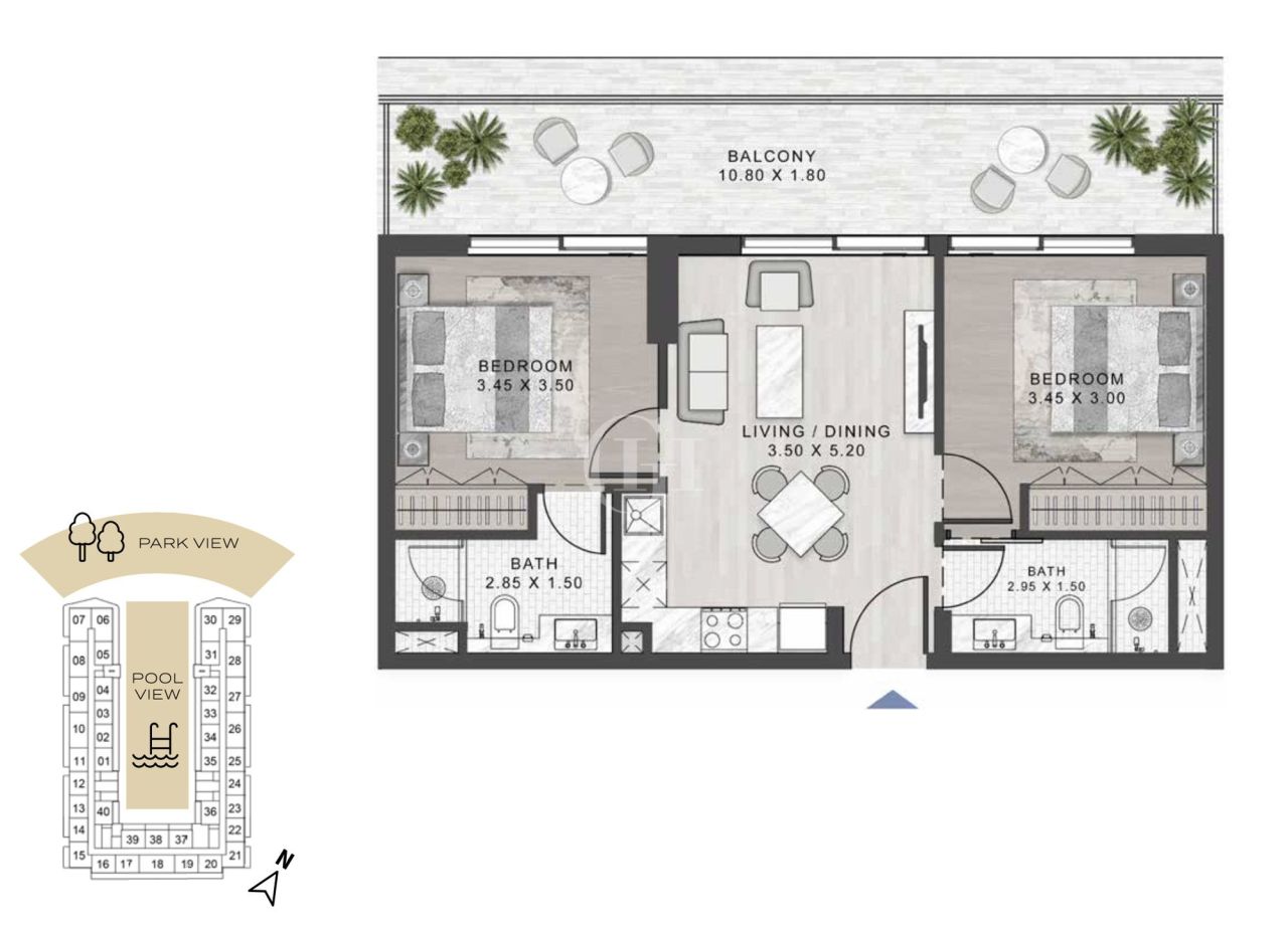 Appartamenti a Dubai, EAU, 75 m² - foto 13