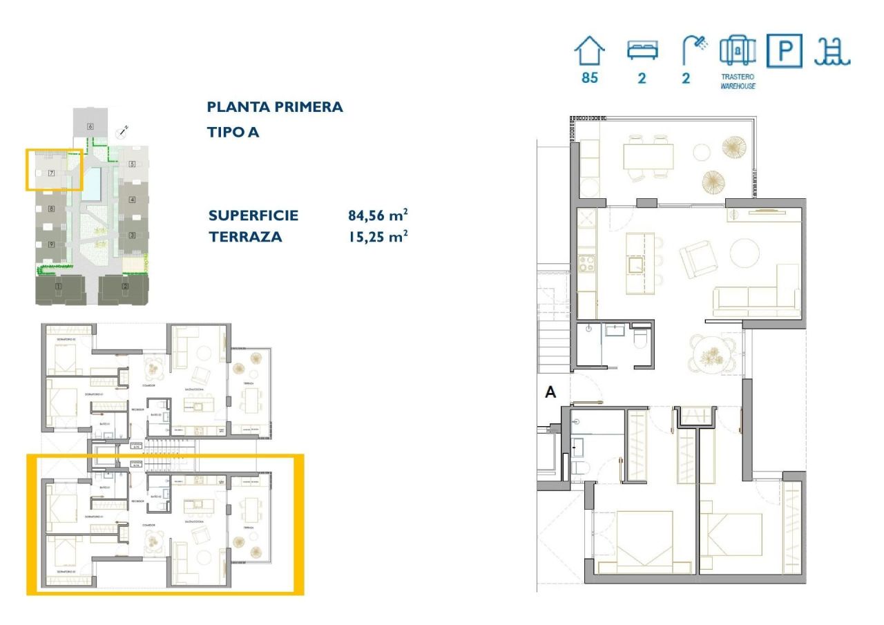 Appartamento a San Pedro del Pinatar, Spagna, 84 m² - foto 5