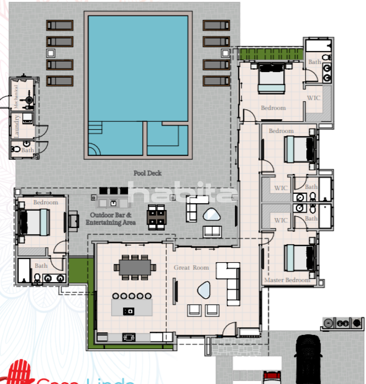 Haus in Cabarete, Dominikanische Republik, 285 m² - Foto 2