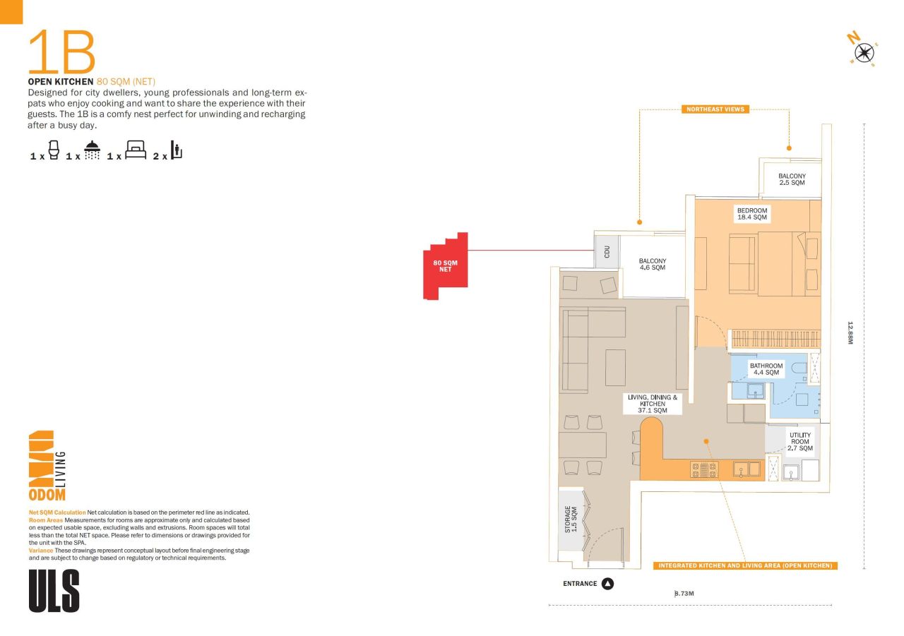 Wohnung in Phnom Penh, Kambodscha, 80 m² - Foto 15