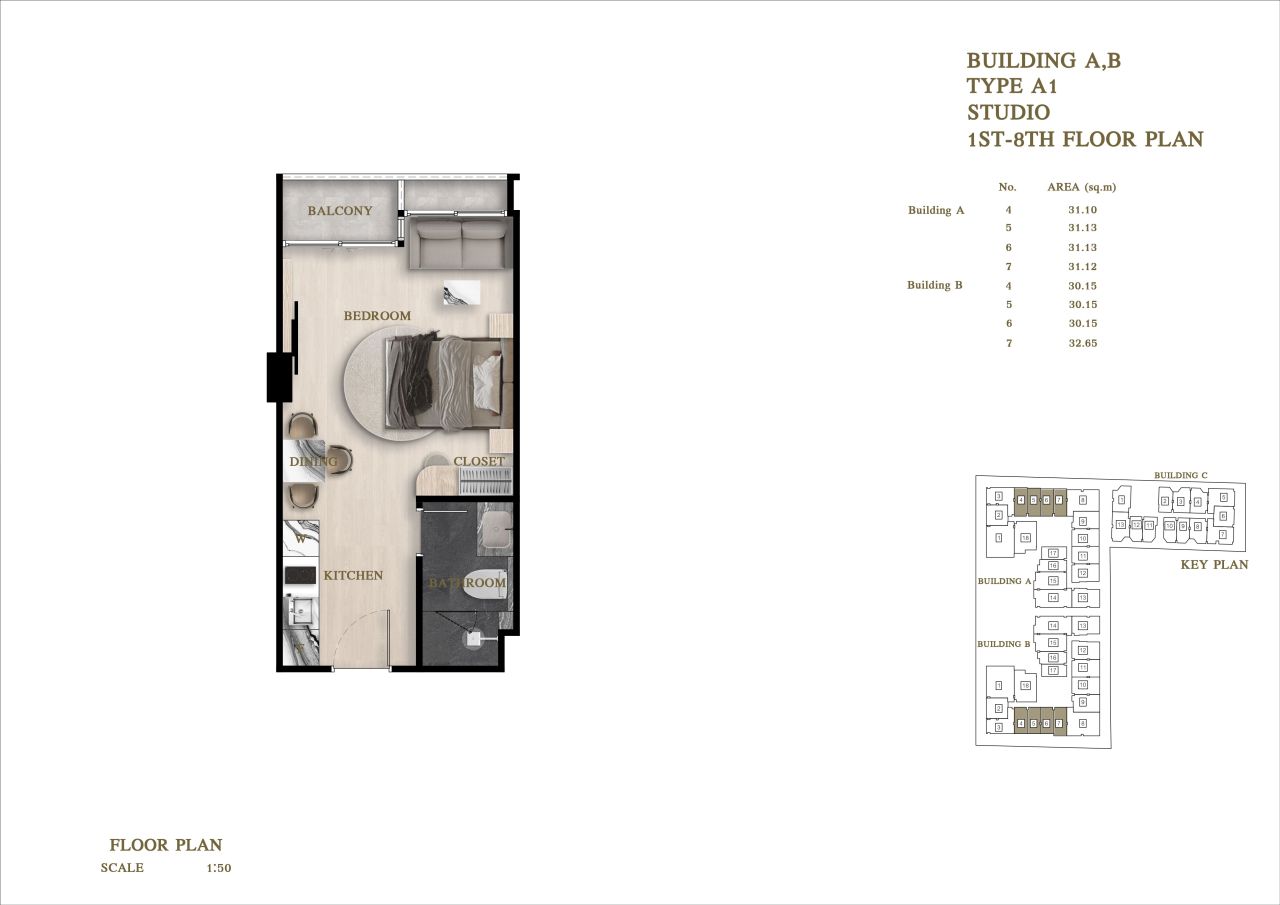 Appartement à Pattaya, Thaïlande, 29 m² - image 17
