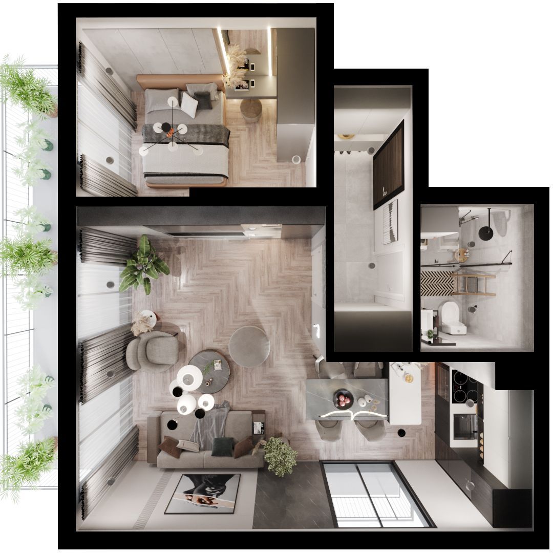 Piso en Budva, Montenegro, 36 m² - imagen 6