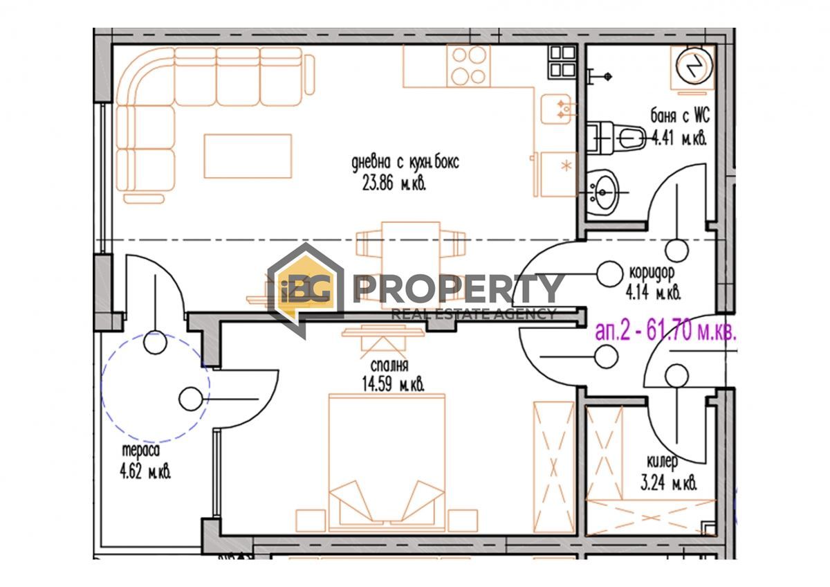 Apartment in Trakata, Bulgarien, 68 m² - Foto 4