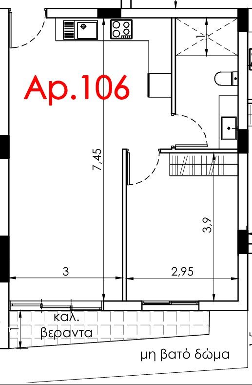 Apartment in Limassol, Cyprus, 55 m² - picture 1