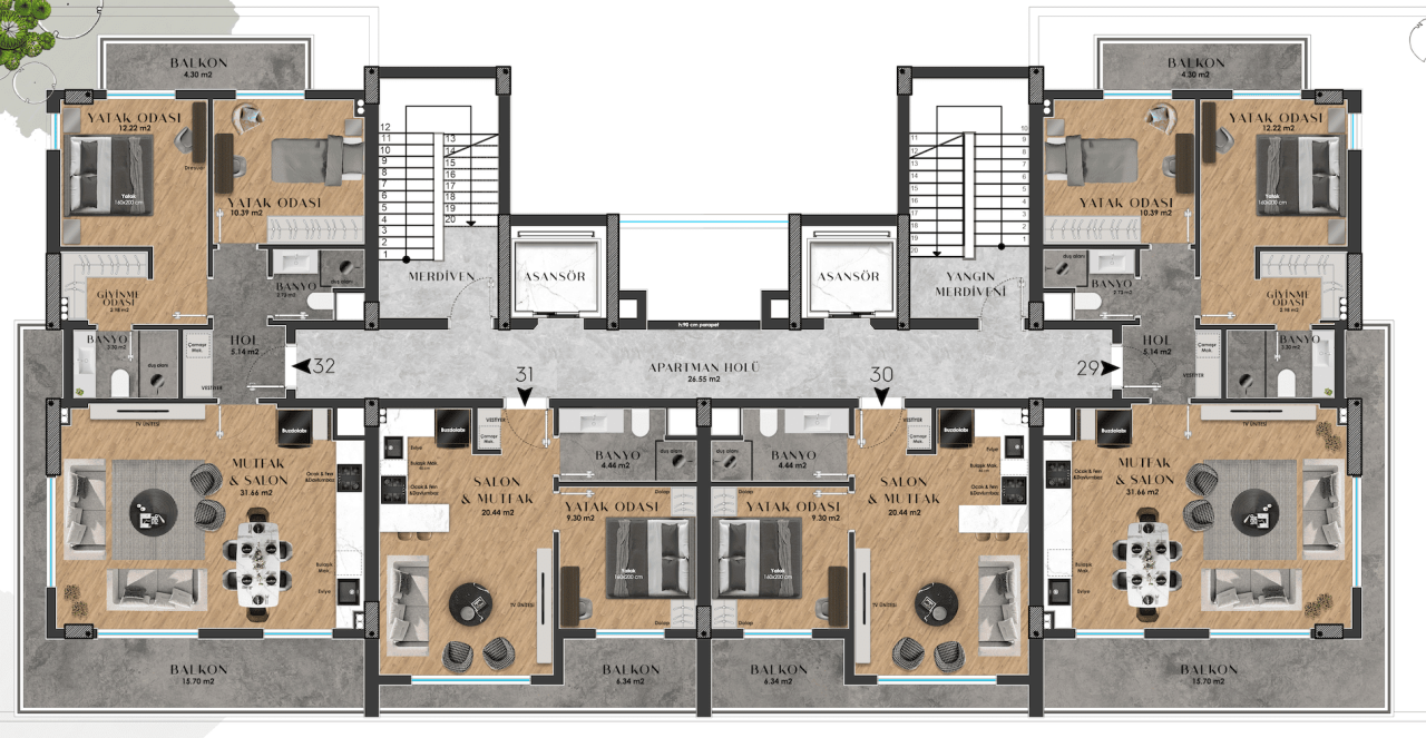 Appartement à Antalya, Turquie, 50 m² - image 3