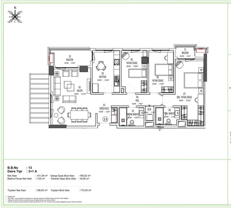 Appartamento a Istanbul, Turchia, 390 m² - foto 7