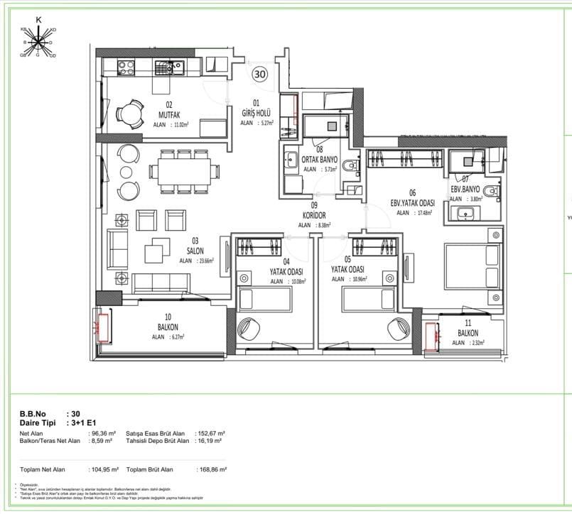 Appartamento a Istanbul, Turchia, 390 m² - foto 8