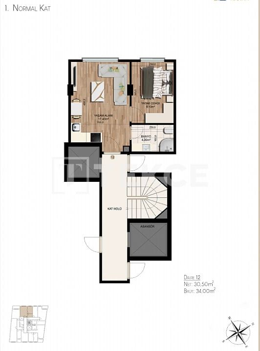 Appartement à Istanbul, Turquie, 93 m² - image 1