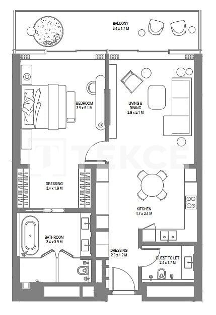 Appartement Al Rifaah, EAU, 156 m² - image 17