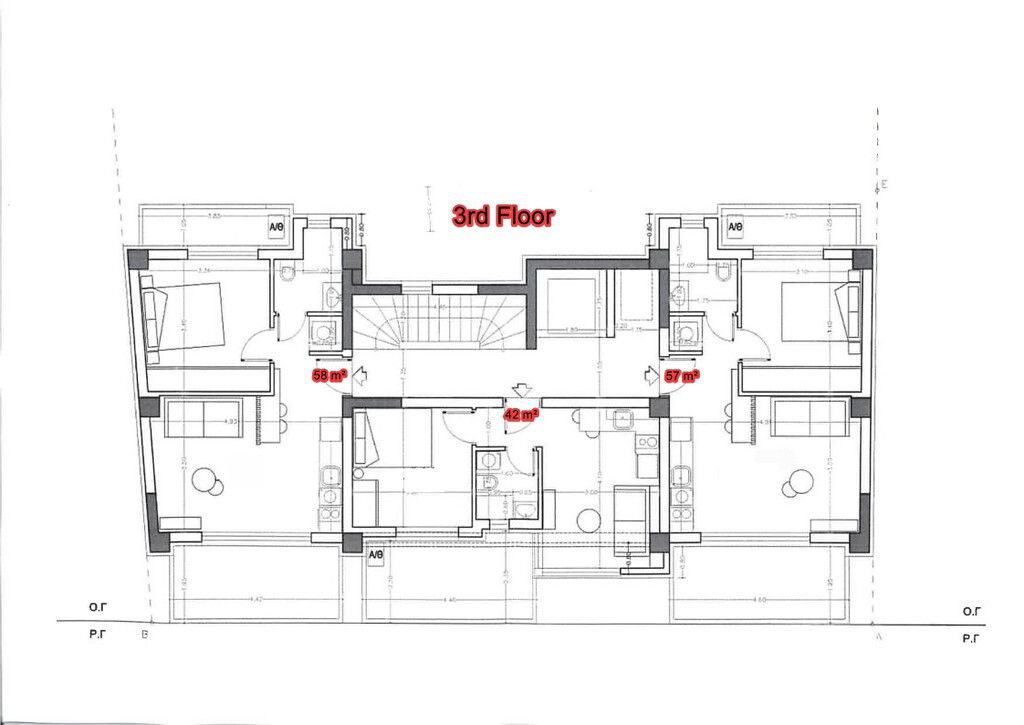 Flat in Thessaloniki, Greece, 58 m² - picture 2