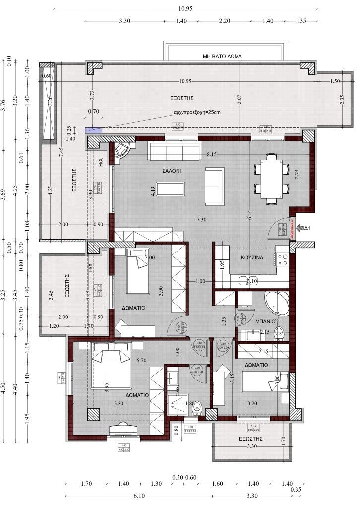 Flat in Thessaloniki, Greece, 130 m² - picture 5