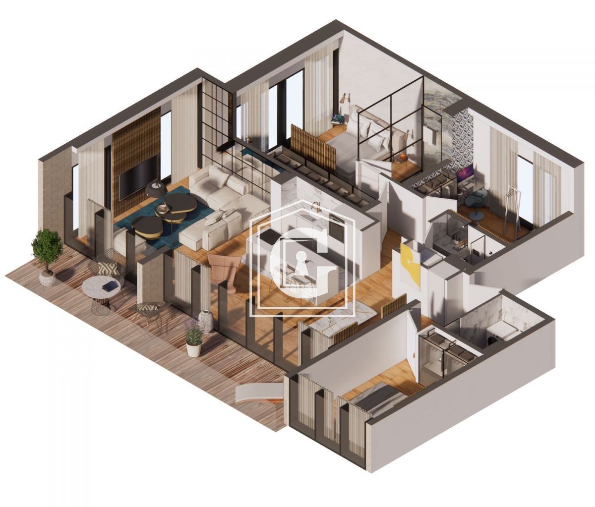 Appartamenti a Budva, Montenegro, 124 m² - foto 6